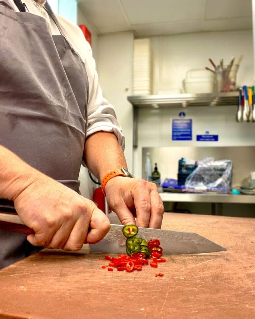A dish prepared by Chris Hickey